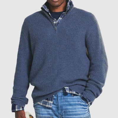 Elias | Knitted Men's Sweater with Zipper