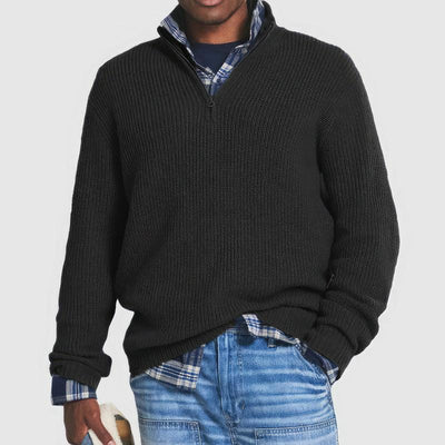 Elias | Knitted Men's Sweater with Zipper